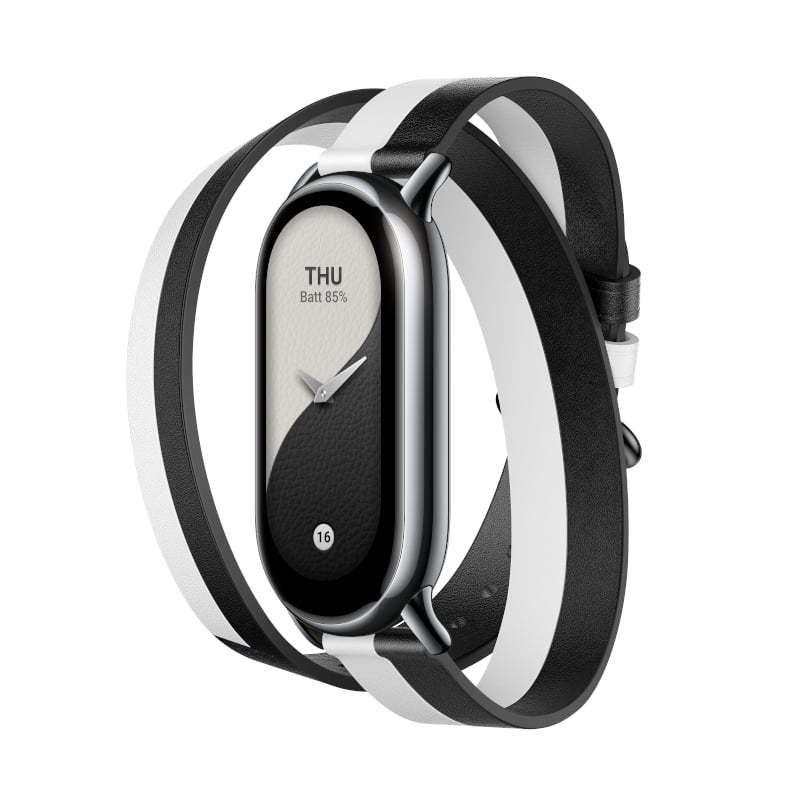 Xiaomi Smart Band 8 Double Wrap Strap – Black and whit