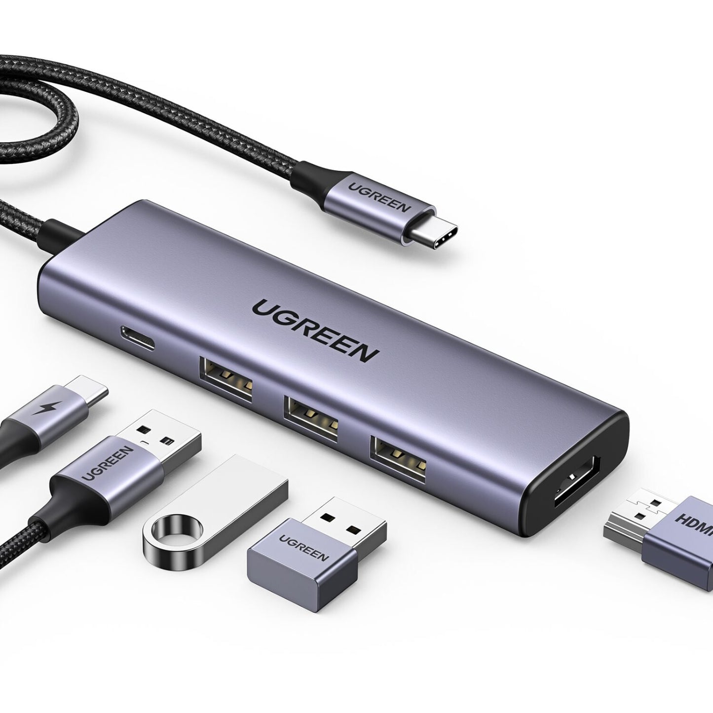 UGREEN Revodok 5-in-1 Type-C Hub | 4K HDMI | Type-C | U