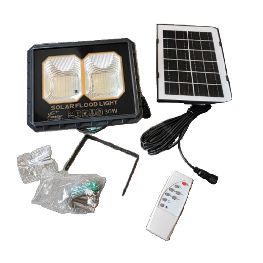 Fivestar Solar Remote Dual Led Flood Light 30W